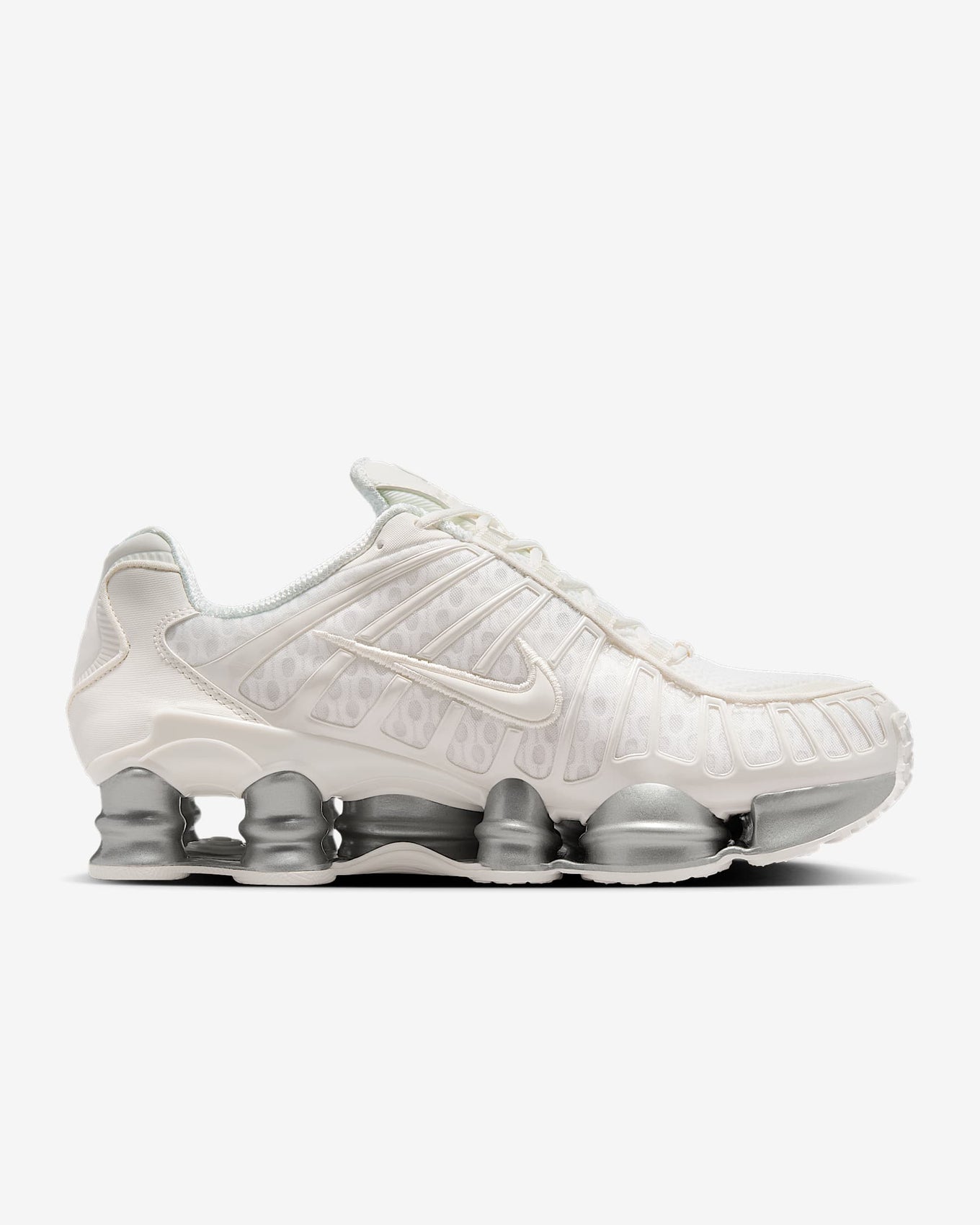 Nike Shox TL sneakers with full-length Shox cushioning and mesh upper in a tech-inspired design.