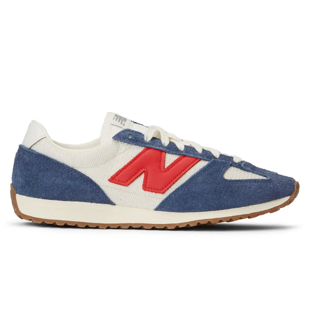 New Balance 471 sneaker with ’70s-inspired design, breathable mesh, hairy suede overlays, and fang toebox detail