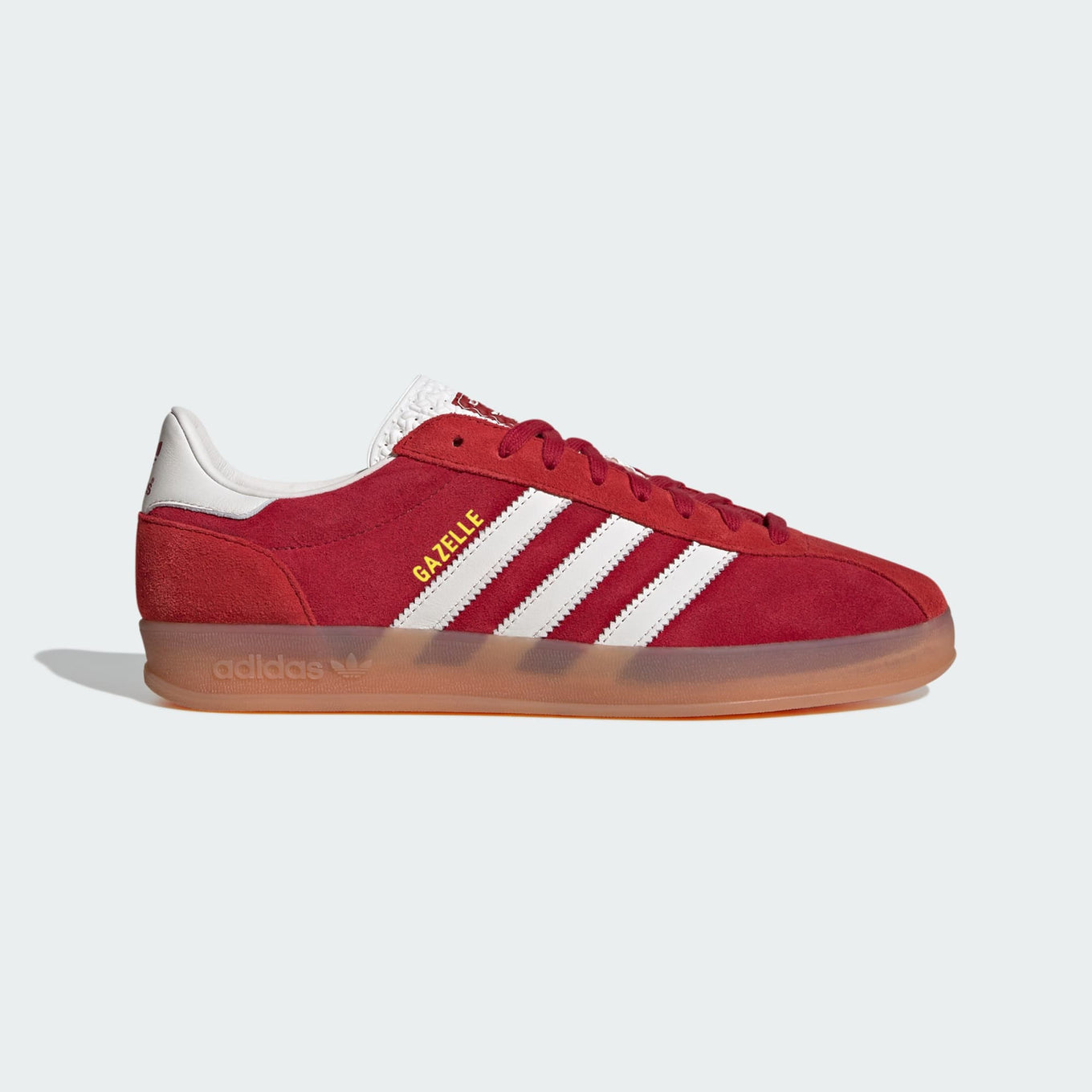 adidas Gazelle Indoor Pro shoes with a suede upper, leather lining, translucent wrapped sole, and signature 3-Stripes, blending vintage sports heritage with contemporary street style.