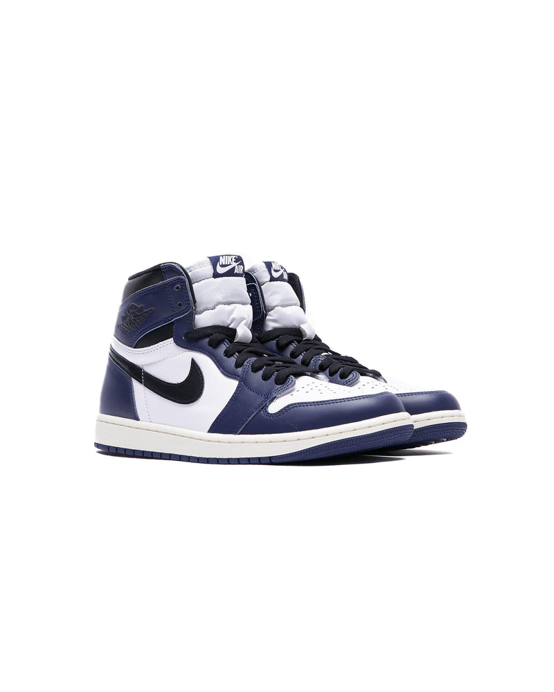 Co Jp J1 High Midnight Navy Jordan High OG White Metallic Silver