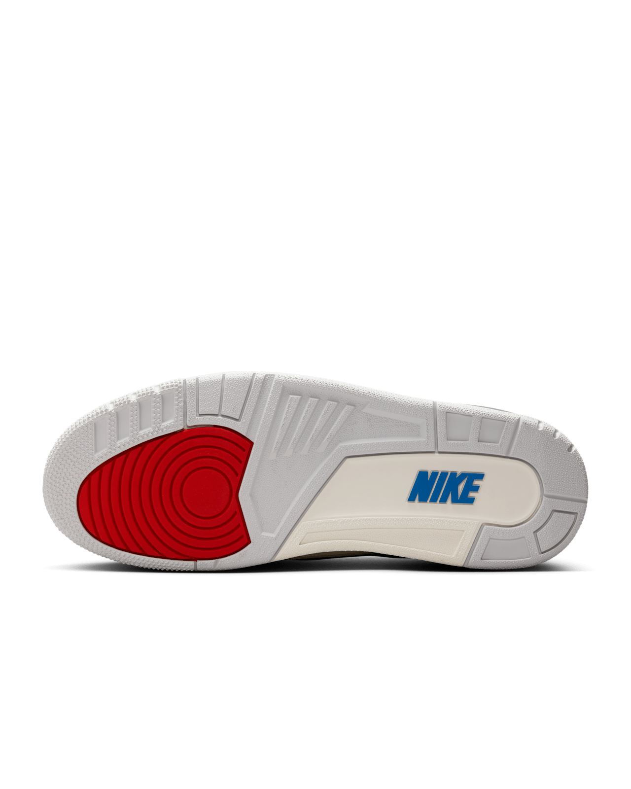 Air Jordan 3 "Rare Air" sneaker with grey suede overlays, mirrored Nike Air heel branding, and premium materials