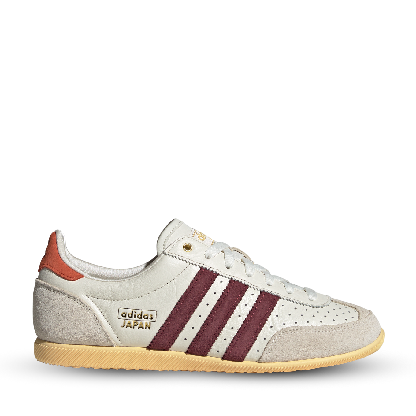 adidas Japan shoes with a sleek low-profile design, double-stitched T-toe, and heritage-inspired detailing.