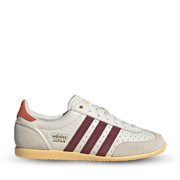 adidas Japan shoes with a sleek low-profile design, double-stitched T-toe, and heritage-inspired detailing.