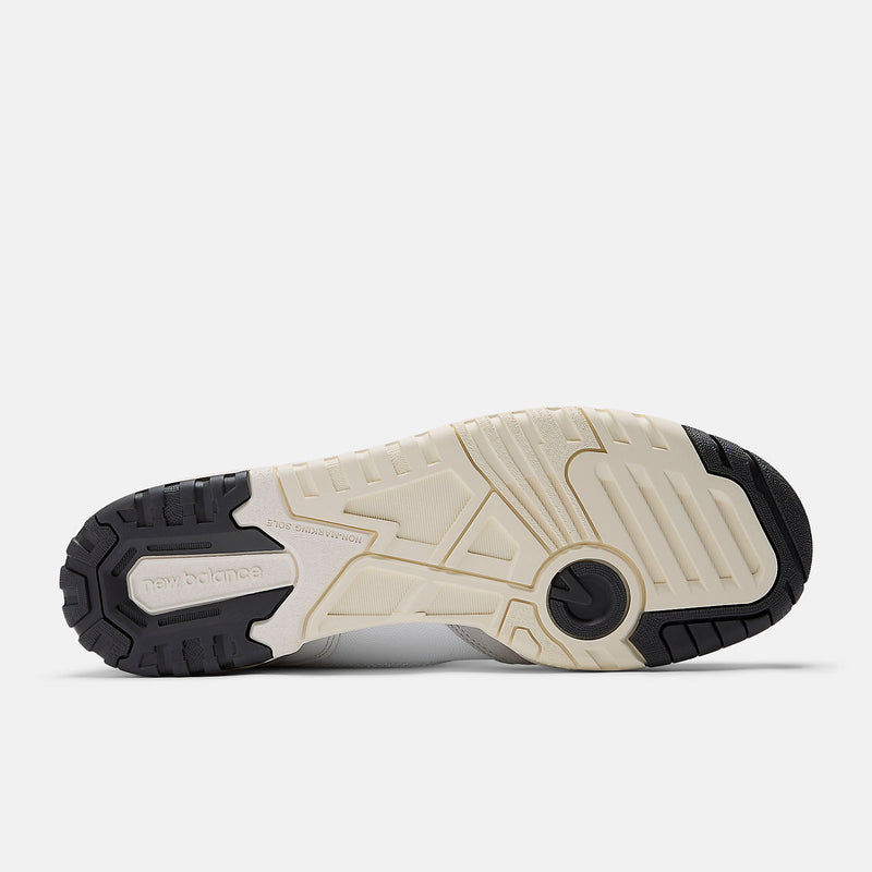 New Balance 550 sneakers in a classic leather low-top silhouette inspired by 1989 basketball heritage