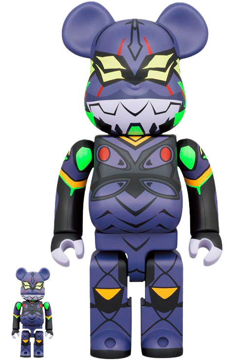 BE@RBRICK EVANGELION EVA13 NEW PAINT VER 100%&400%