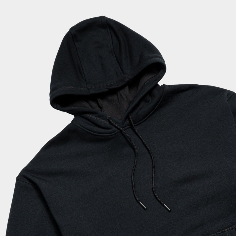Premium hoodie made from wool and cotton, featuring a soft touch, relaxed fit, and tonal branding for effortless styling.


