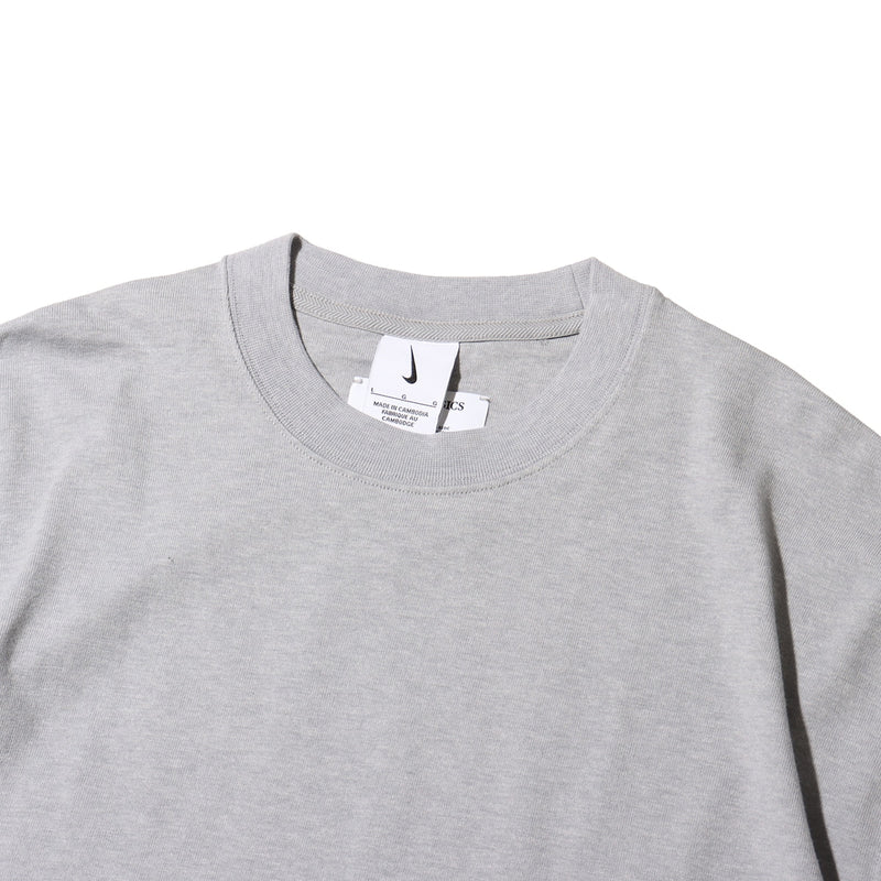 Classic wool-cotton blend tee with slightly loose fit and tonal logo, offering casual style and comfort for everyday wear.