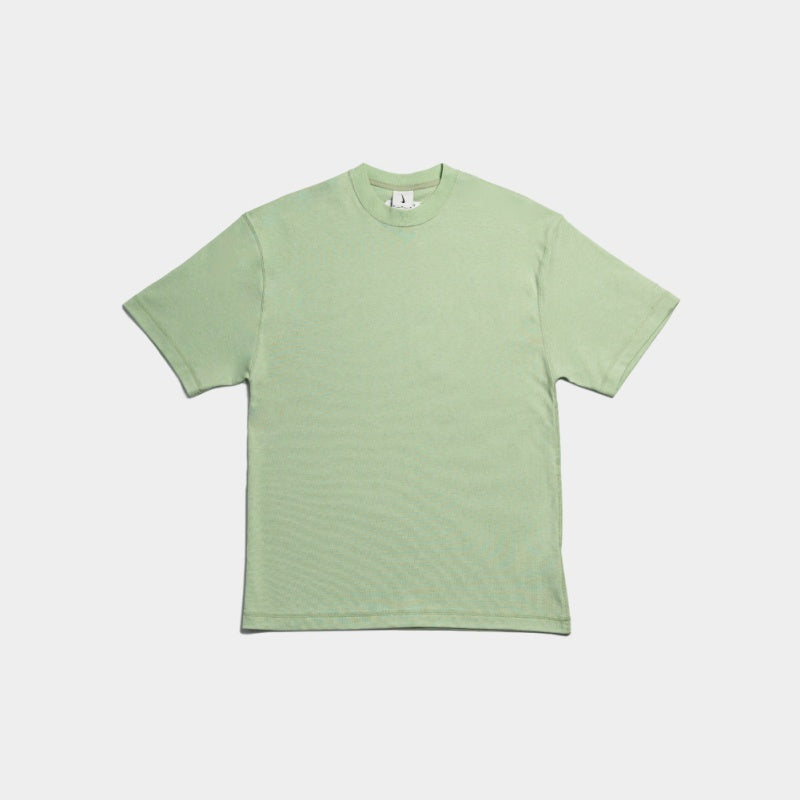 Perfected classic tee crafted from a premium wool and cotton blend, featuring a relaxed fit and tonal branding for versatile styling.


