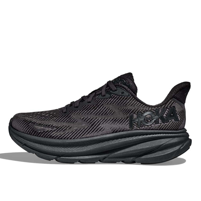 Hoka One One Clifton 9 running shoes highlighting the lightweight design, cushioned sole, and streamlined upper for enhanced comfort during daily runs.