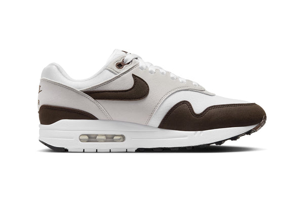 The Air Max 1, a celebrated icon, updated with aged neutrals and rich textures. 