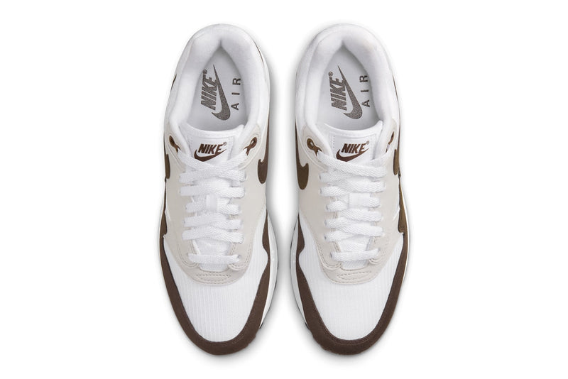 The Air Max 1, a celebrated icon, updated with aged neutrals and rich textures. 