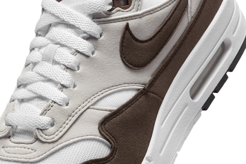 The Air Max 1, a celebrated icon, updated with aged neutrals and rich textures. 