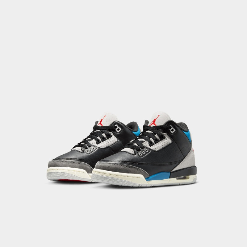 Air Jordan 3 with soft leather upper, suede overlays, and visible Nike Air cushioning for classic everyday style