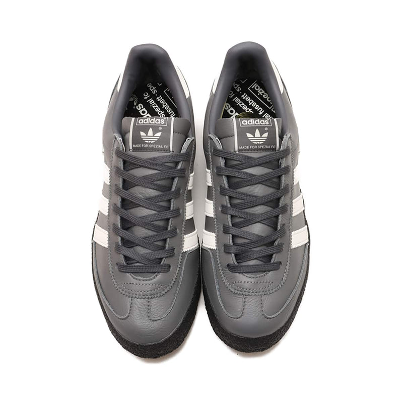 Adidas Lothertex SPZL shoes, 10th anniversary edition, featuring a premium leather upper, synthetic Three Stripes, and a heel patch, inspired by the Ardwick design.