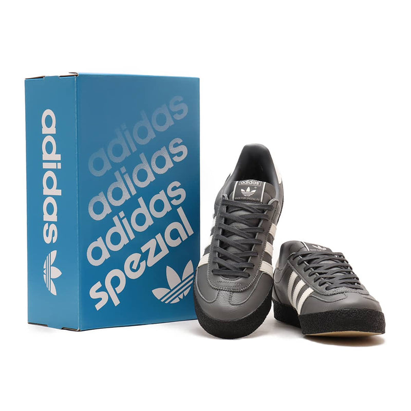 Adidas Lothertex SPZL shoes, 10th anniversary edition, featuring a premium leather upper, synthetic Three Stripes, and a heel patch, inspired by the Ardwick design.