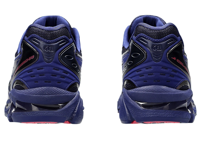 8ON8 x Asics Gel Kayano 14 Indigo Blue collaboration sneaker, merging tradition with contemporary flair. Featuring a luxurious Indigo Blue color scheme and meticulous craftsmanship, including suede overlays and breathable mesh panels.