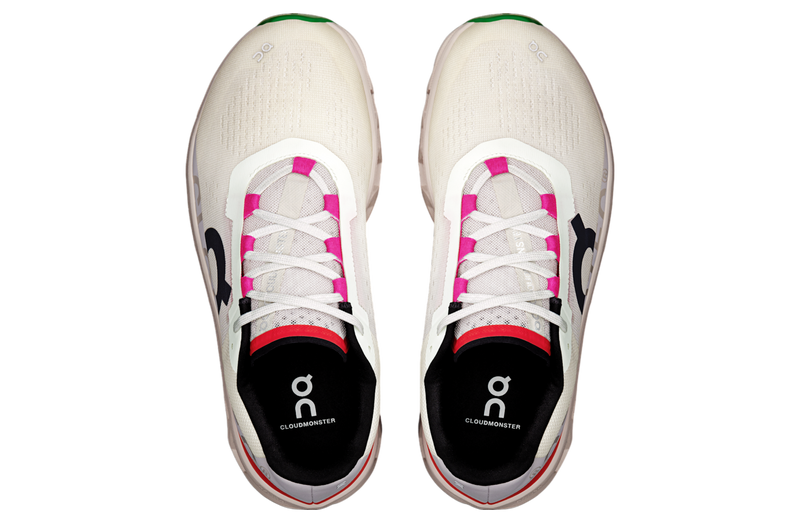 Ivory/Pearl running shoe with a cushioned midsole, CloudTec cushioning, and a sleek, modern design for comfort and performance.