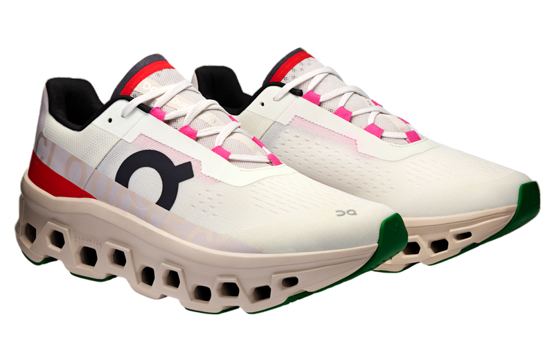 Ivory/Pearl running shoe with a cushioned midsole, CloudTec cushioning, and a sleek, modern design for comfort and performance.