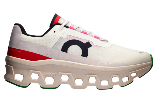 Ivory/Pearl running shoe with a cushioned midsole, CloudTec cushioning, and a sleek, modern design for comfort and performance.