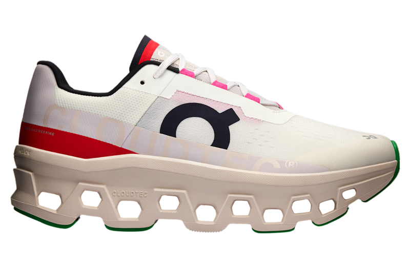 Ivory/Pearl running shoe with a cushioned midsole, CloudTec cushioning, and a sleek, modern design for comfort and performance.