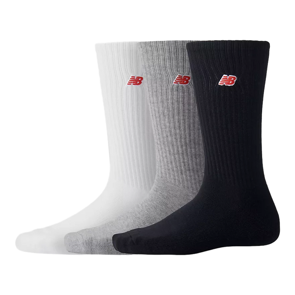 High socks with New Balance logo, featuring a soft cuff and breathable material, perfect for everyday wear.


