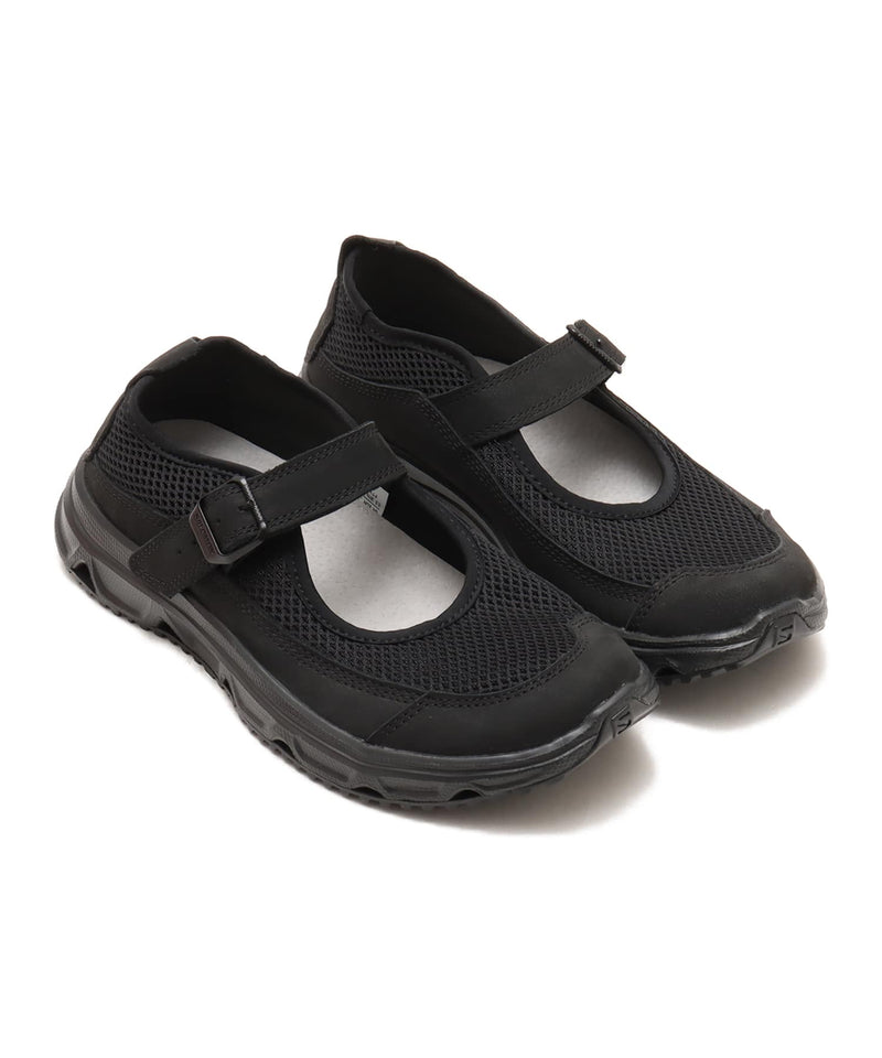 RX Marie Jeanne minimalist leather and textile shoes with rubber outsole in monochrome design