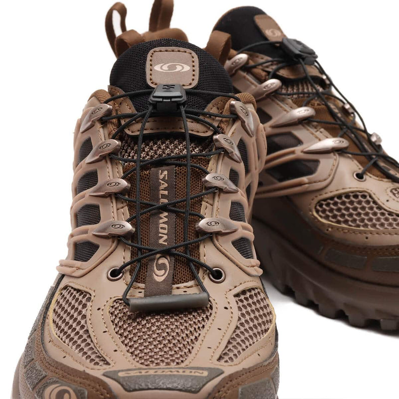 SALOMON ACS Pro Desert adventure shoe with synthetic upper, Quicklace™ system, Agile Chassis™ System, SensiFit™ construction, OrthoLite® sockliner, and All Terrain Contagrip® outsole