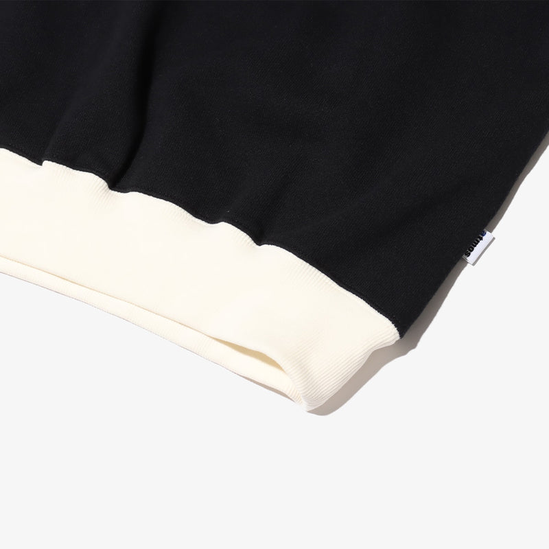 Ringer sweatshirt with contrast ribbing and foam-printed ATMOS TOKYO logo. 