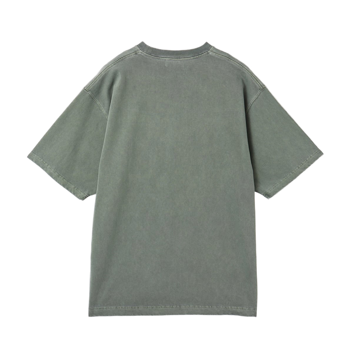 Atmos short-sleeved T-shirt in jersey fabric with open-end yarn, pigmented for a vintage appearance, and embroidered atmos logo on the left chest.