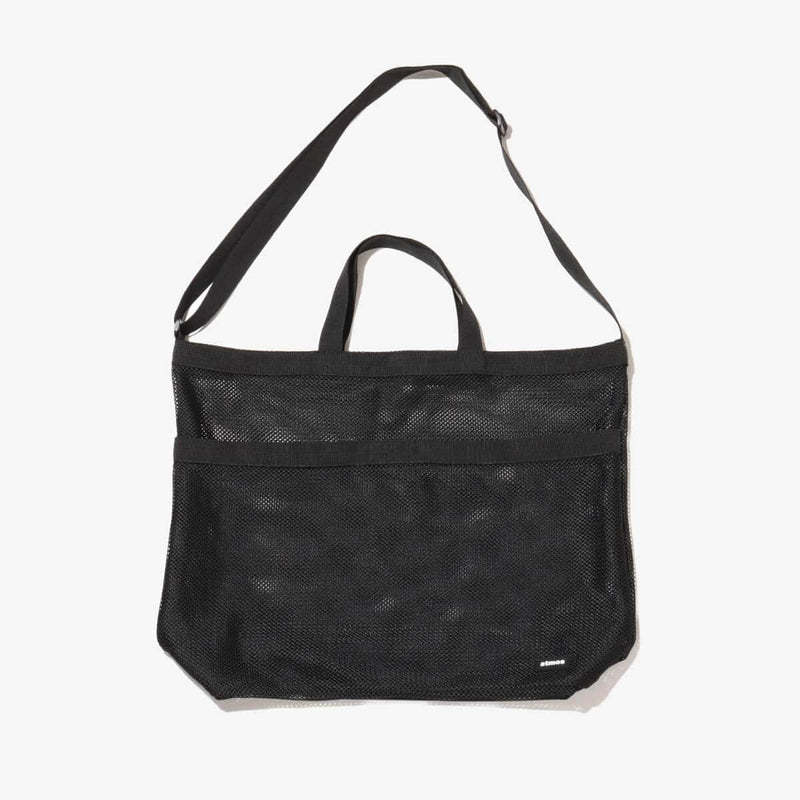 Mesh Tote Bag with Large Front Pocket and Shoulder Strap, Ideal for Summer Activities | 100% Polyester