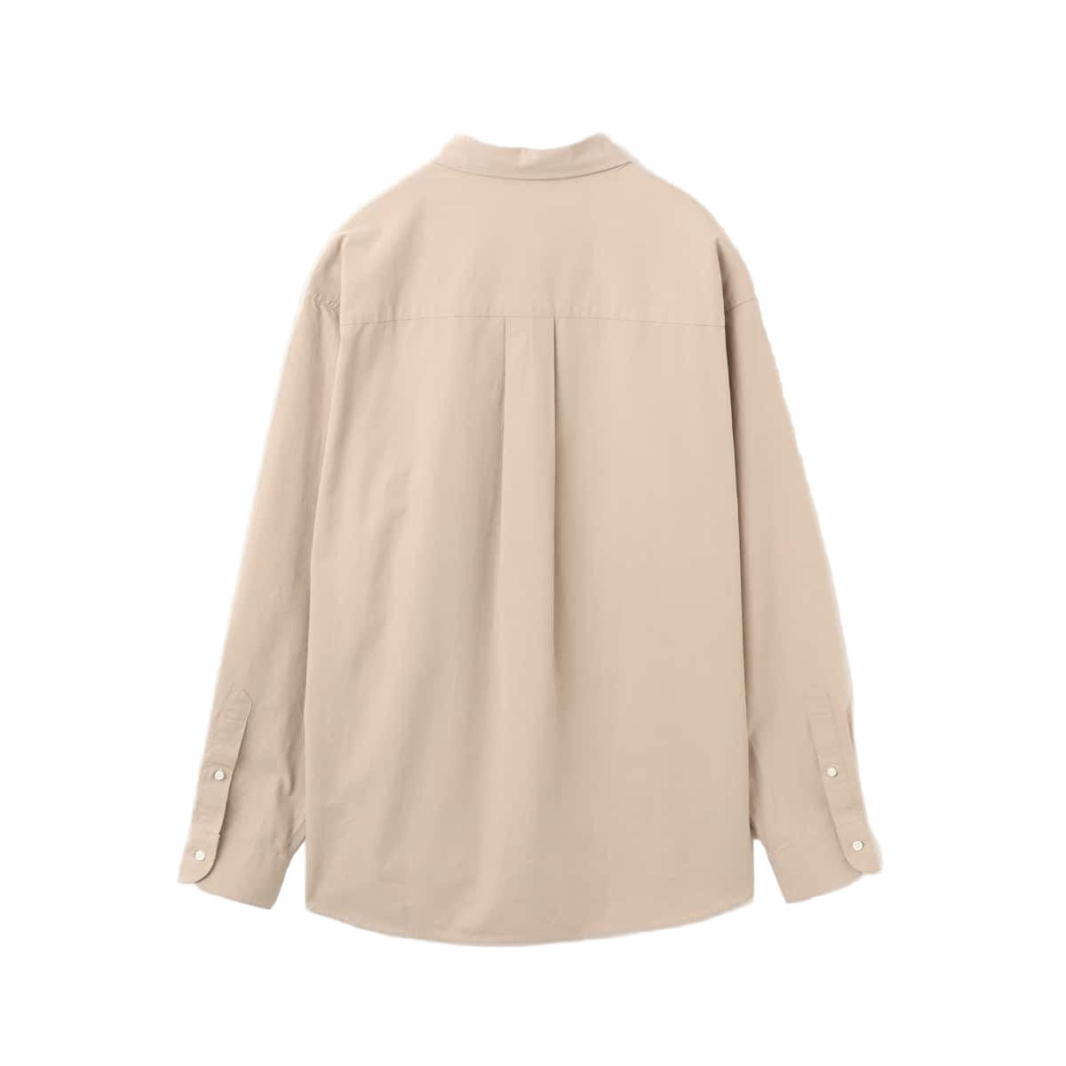 Vintage-Inspired Loose-Fit Shirt with Vertical Creases and Embroidered Atmosphere Motif
