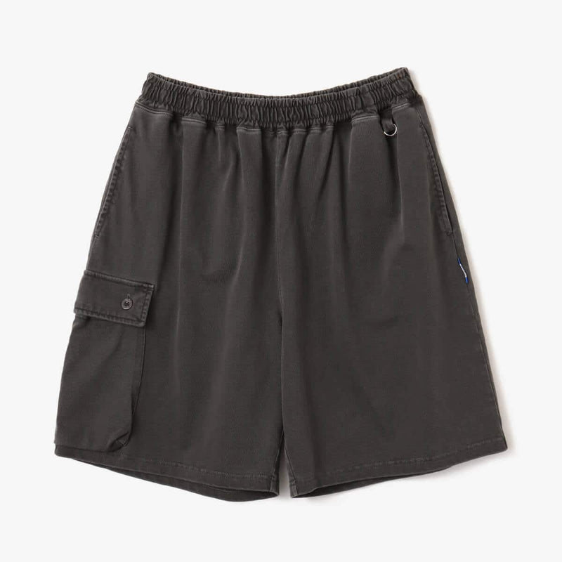 Vintage-style Pigment Dyed Cargo Shorts in Heavyweight Cotton with D-Ring Detail