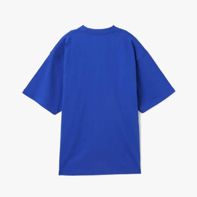 Standard T-shirt with classic "atmos" logo embroidered on the front, blue pistag on the left hem, and made from 9-ounce 26/2 American cotton fabric.


