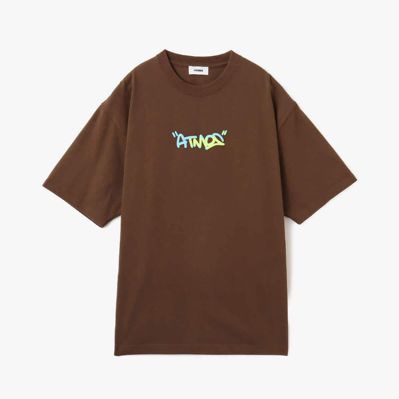 Neon Foam Printed Atmos Logo T-Shirt in 9oz Firm Jersey Cotton, Breathable and Comfortable