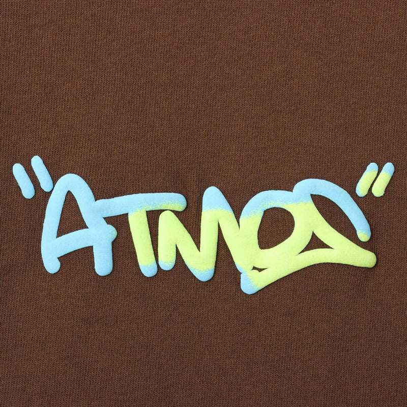 Neon Foam Printed Atmos Logo T-Shirt in 9oz Firm Jersey Cotton, Breathable and Comfortable