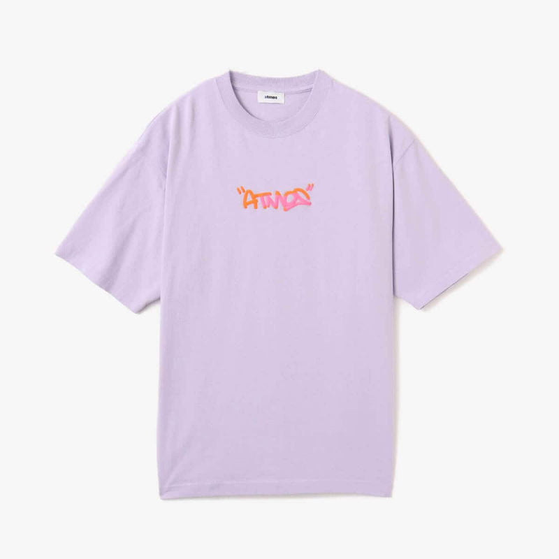 Neon Foam Printed Atmos Logo T-Shirt in 9oz Firm Jersey Cotton, Breathable and Comfortable