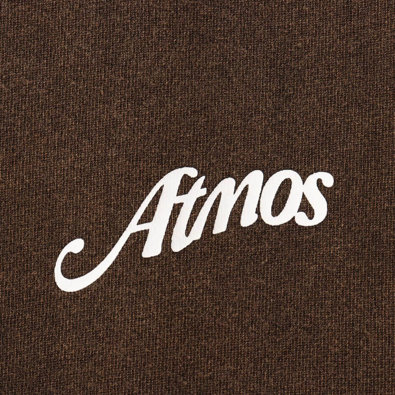 Men's short-sleeved vintage-inspired T-shirt with textured jersey material, "Atmos Athletic Authority"