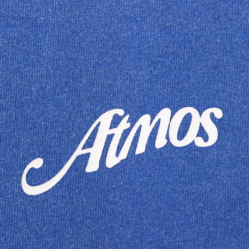 Men's short-sleeved vintage-inspired T-shirt with textured jersey material, "Atmos Athletic Authority"