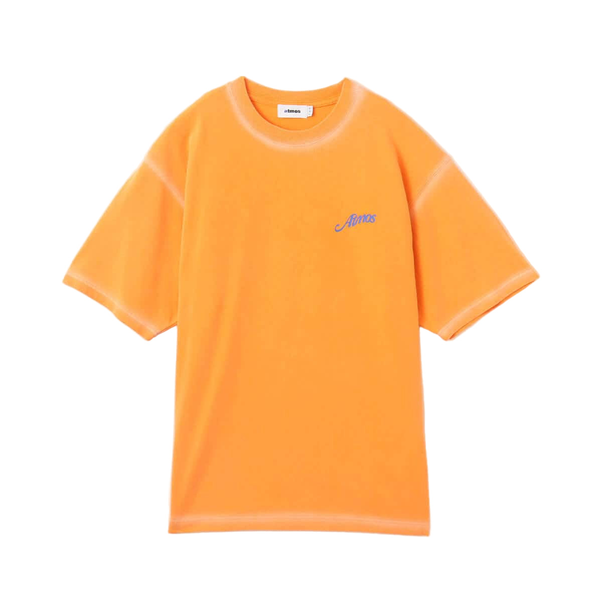 Men's short-sleeved vintage-inspired T-shirt with textured jersey material, "Atmos Athletic Authority"