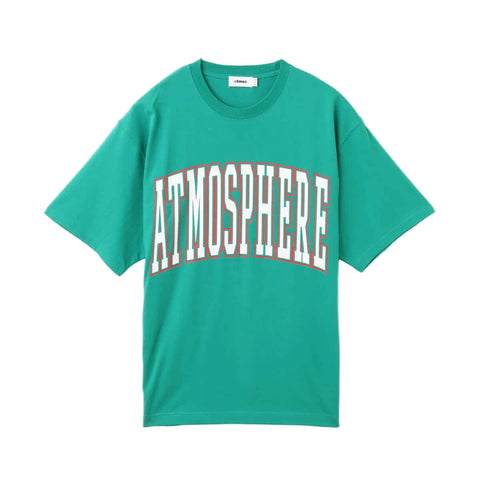 ATMOS COLLEGE LOGO CRACK PRINT T-SHIRT