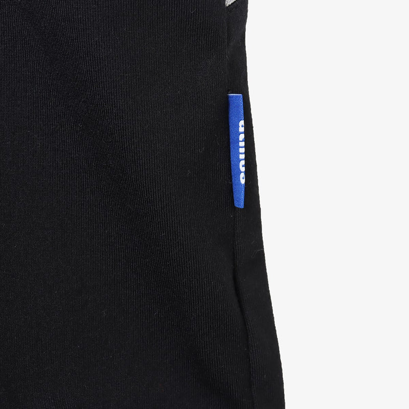 Sporty long-sleeve polyester T-shirt with raglan sleeves, reflective atmos logo on back neck, worn by 180cm model in size L