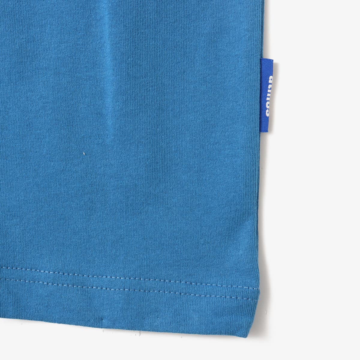 Short-sleeved cotton T-shirt with rubber atmos logo on chest and large foam-printed logo on the back