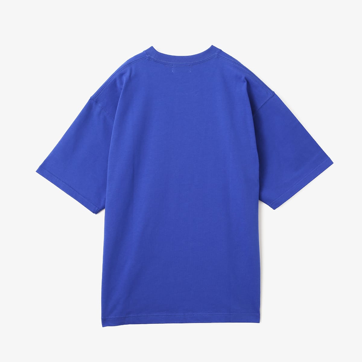 Short-sleeved cotton T-shirt with a three-dimensional front logo using rubber print and embroidery techniques