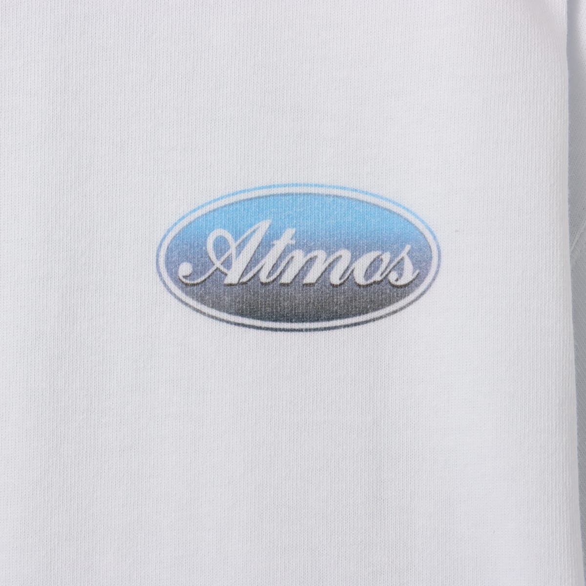 Short-sleeve cotton T-shirt with faded front and back motif and vintage-style one-wash finish.