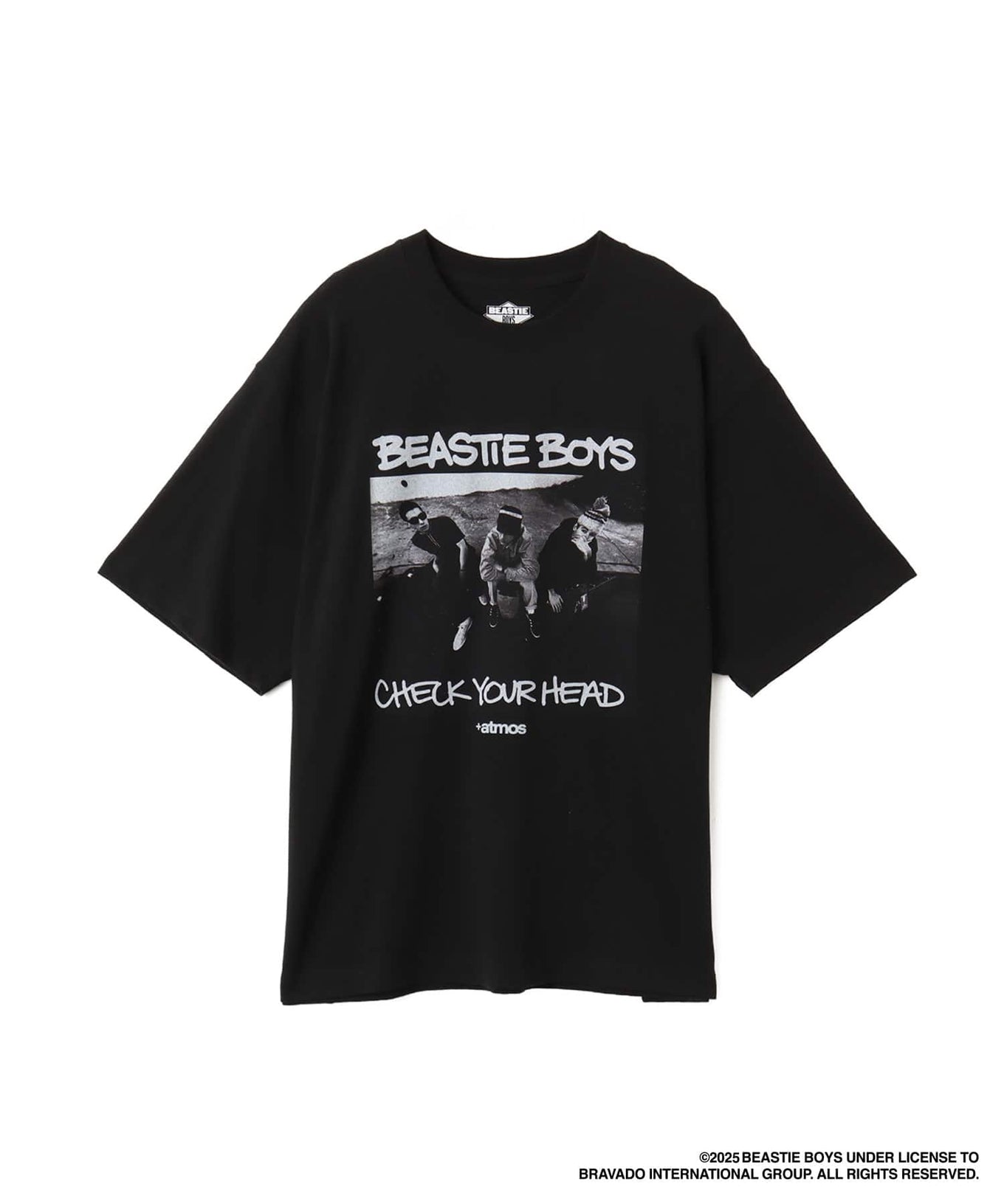 atmos x Beastie Boys 25th Anniversary "Check Your Head" T-shirt with bold front album artwork and Brooklyn Dust Music design on the back.