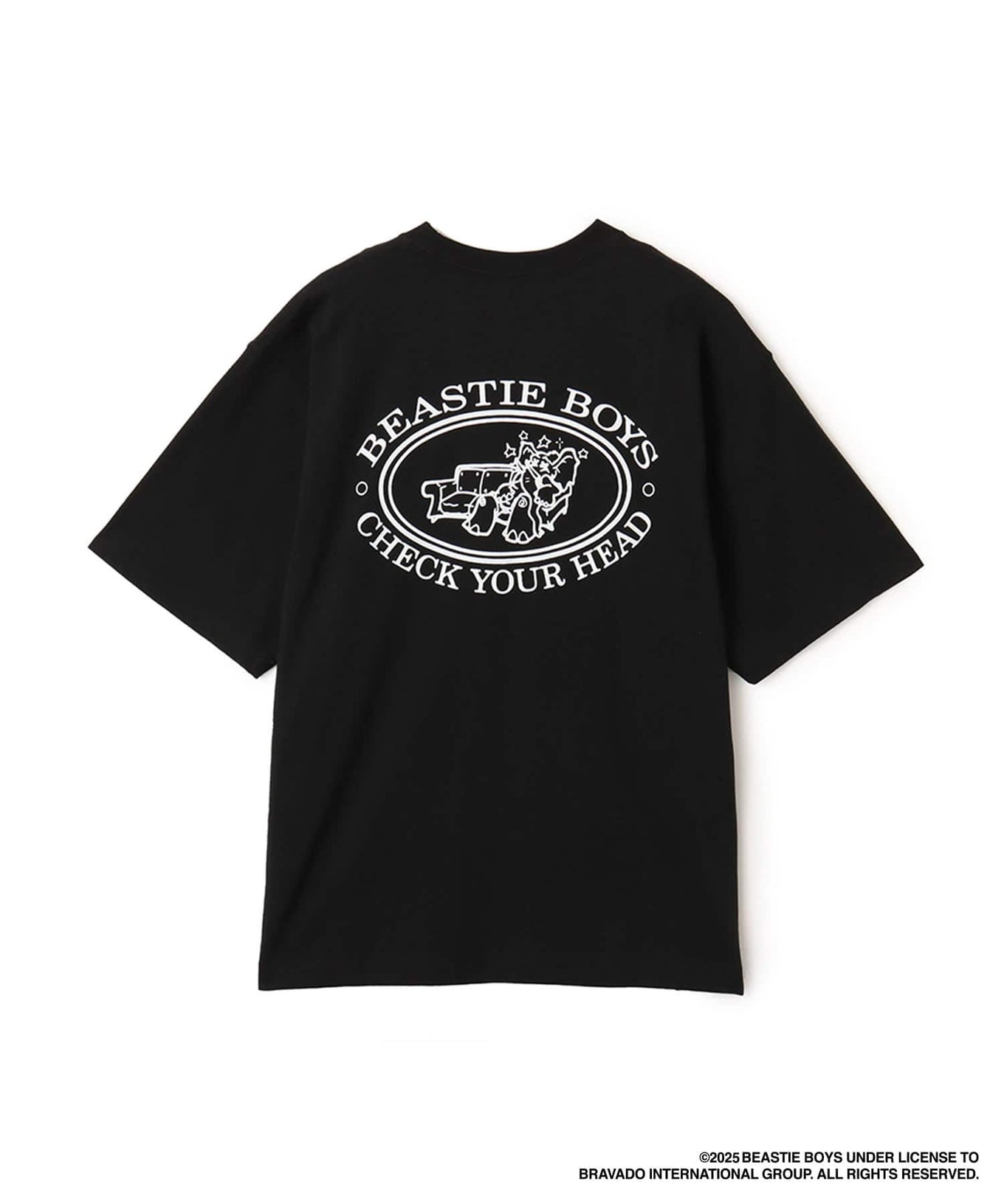 atmos x Beastie Boys 25th Anniversary "Check Your Head" T-shirt with bold front album artwork and Brooklyn Dust Music design on the back.