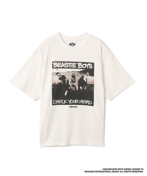 atmos x Beastie Boys 25th Anniversary "Check Your Head" T-shirt with bold front album artwork and Brooklyn Dust Music design on the back.