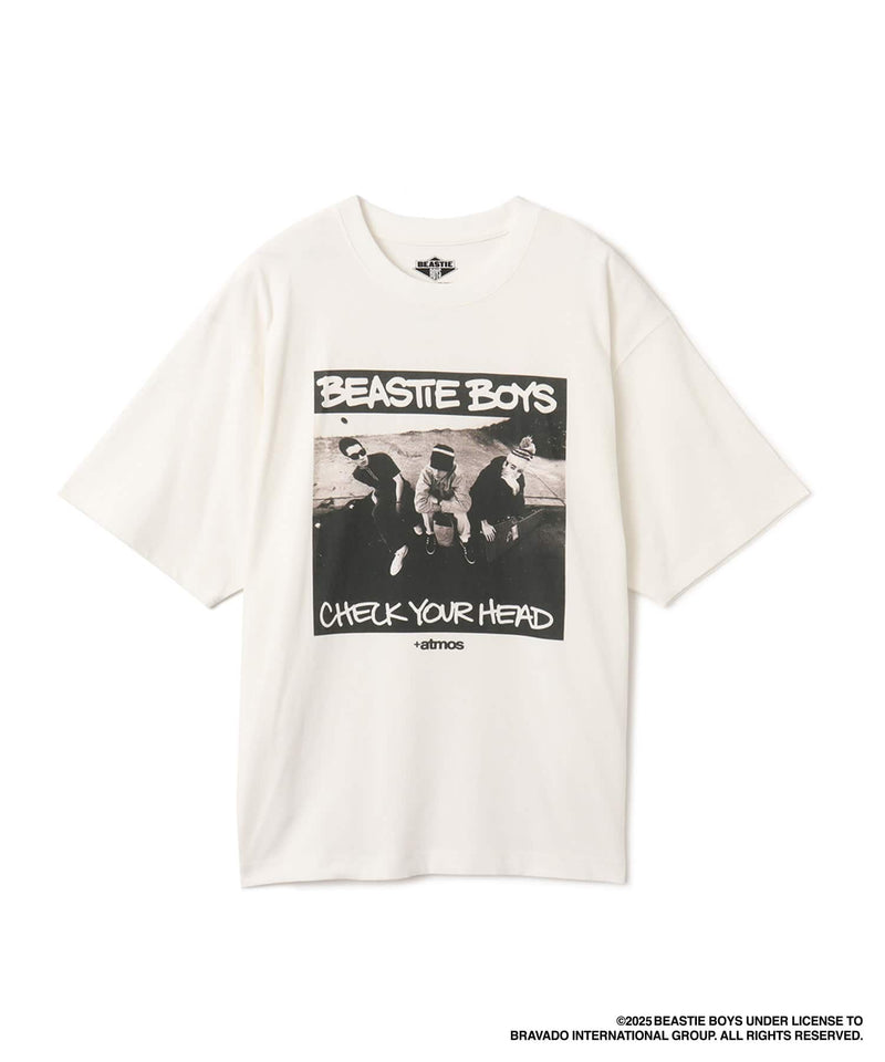 atmos x Beastie Boys 25th Anniversary "Check Your Head" T-shirt with bold front album artwork and Brooklyn Dust Music design on the back.