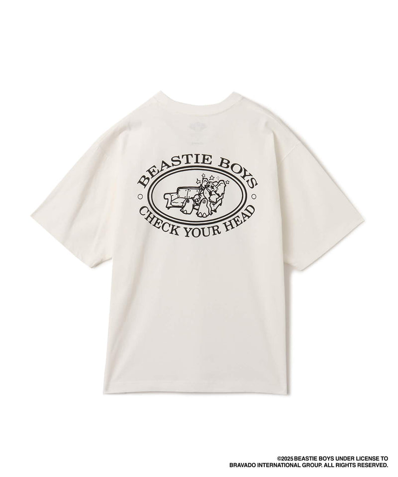 atmos x Beastie Boys 25th Anniversary "Check Your Head" T-shirt with bold front album artwork and Brooklyn Dust Music design on the back.