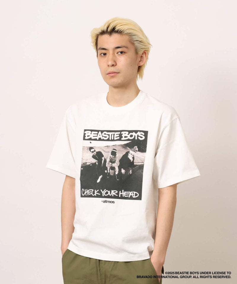 atmos x Beastie Boys 25th Anniversary "Check Your Head" T-shirt with bold front album artwork and Brooklyn Dust Music design on the back.